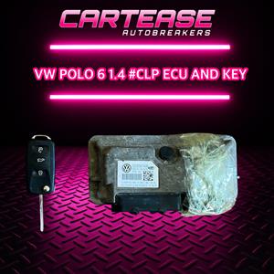 VW POLO 6 1.4 CLP ECU AND KEY FOR SALE 