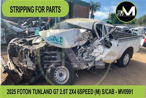 STRIPPING FOR PARTS - 2025 FOTON TUNLANG G7