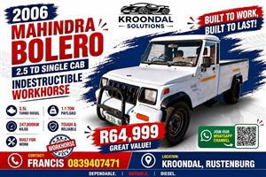 2006 Mahindra Bolero 2.5 TD Single cab