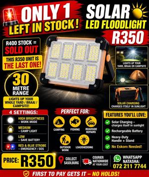 SOLAR LED FLOODLIGHT