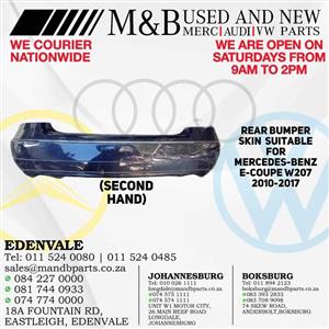 Rear Bumper Skin (Second Hand) Suitable for Mercedes-Benz E-Coupe W