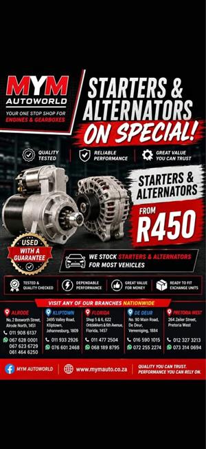 Starters & alternators