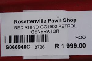 RHINO PETROL GENERATOR(S066946C)