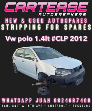 VW POLO 1.4LT #CLP 2012 STRIPPING FOR SPARES