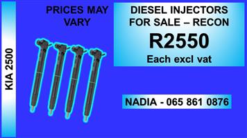 KIA 2500 DIESEL INJECTORS FOR SALE AND RECONDITIONED