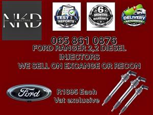 FORD RANGER 2.2 DIESEL INJECTORS FOR SALE - RECONDITIONED AND NEW DURBAN