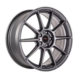 16″ A-Line Spree 4/100 Matte Charcoal Grey Alloy Wheels