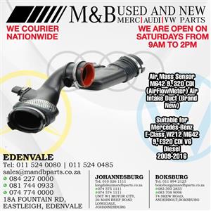 Air Mass Sensor M642 9, 320 CDI (AirFlowMeter) Air Intake Duct (Brand New)