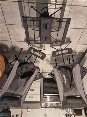 Lumeo chairs and table camping