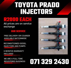 TOYOTA  INJECTORS FOR SALE WITH WARRANTY 