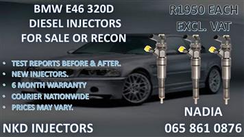 BMW E46 320D DIESEL INJECTORS FOR SALE. REBUILT AND TESTED