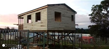 Wooden and nutec houses