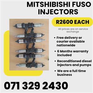 MITSHUBISHI FUSO TRUCK INJECTORS FOR SALE WITH WARRANTY 