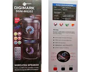 DUAL 4" BLUETOOTH RECHARGABLE SPEAKER, NEW WITH 1 YEAR WARRANTY