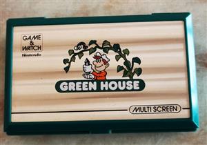 Vintage 1982 Nintendo Game & Watch Green House GH-54 Handheld