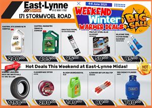 Weekend Winter Warmer Deals at East-Lynne MIDAS!