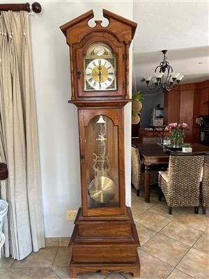 GRANDFATHER CLOCK, HANDMADE  EARLY 1990'S