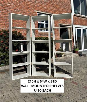 OFFICE WALL MOUNTED FILING SHELVES