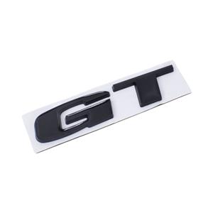 Gloss Black GT Racing Sticker Badge (9x2cm)