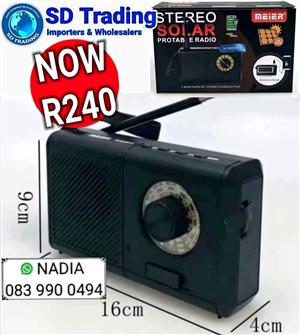 Meier Portable Solar Stereo Radio