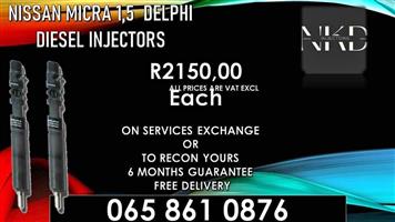 Nissan Micra diesel injectors for sale on exchange or recon.