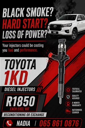 NATIONWIDE NEW DIESEL INJECTORS FOR SALE FOR TOYOTA 1KD