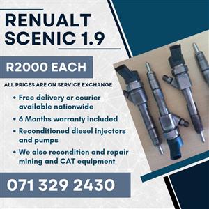 RENUALT SCENIC 1.9 INJECTORS FOR SALE WITH WARRANTY INCLUDED 