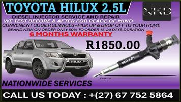 Toyota Hilux 2.5L Diesel Fuel Injectors