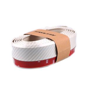 Universal White Carbon Fibre Look Stick on Spoiler Lip