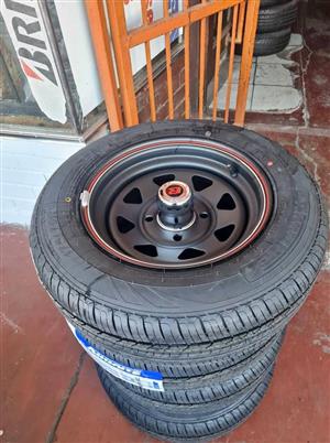 Nissan 1400 Brand new rims and tyres (175/70/13)