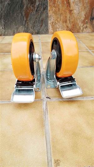 SHIND WHEELS 100MM/4" WITH BRAKES