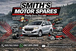 Toyota Avanza 1.5 spares and parts