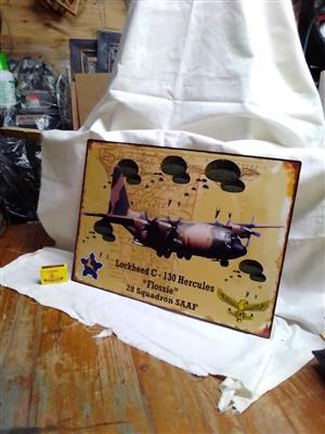 Hercules C130 Flossie metal sign