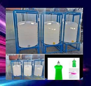  500 liter detergent mixing machine with removble base and tank