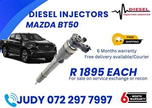 Mazda BT50 Diesel Injectors for sale on service exchange or to recon