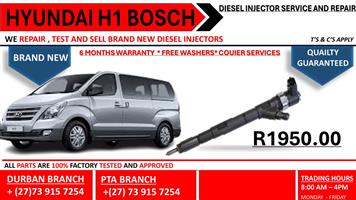 Hyundai H1 Bosch Diesel Injectors 