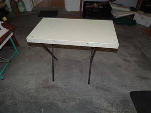 2 Aluminium Folding Tables 70x41