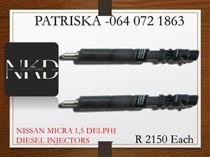 NISSAN MICRA 1,5 DELPHI DIESEL INJECTORS FOR SALE