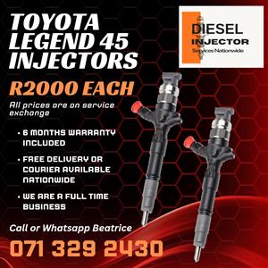 TOYOTA LEGEND 45 DIESEL INJECTORS FOR SALE WITH WARRANTY