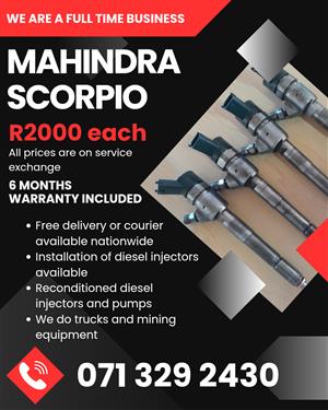 MAHINDRA SCORPIO INJECTORS FOR SALE WITH WARRANTY INCLUDED 