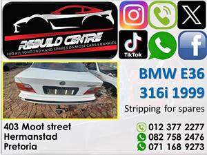 BMW E36 316i 1999 stripping for spares. 