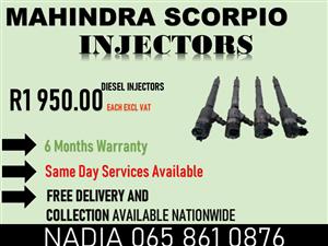 MAHINDRA SCORPIO DIESEL INJECTORS FOR SALE OR TO RECON 