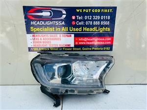 Ford Ranger T8 Raptor and XLT right side headlight with daylight running light