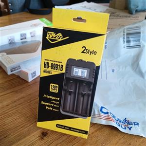 HWD Dual Slot Intelligent Battery Charger