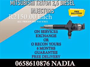 MITSHUBISHI TRITON 2,5 DIESEL INJECTORS RECONDITION OR BAY NEW