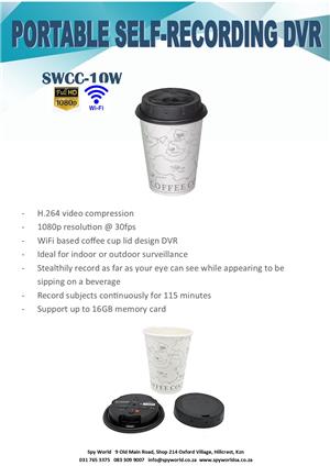 Coffee Cup Design DVR - SWCC-10W