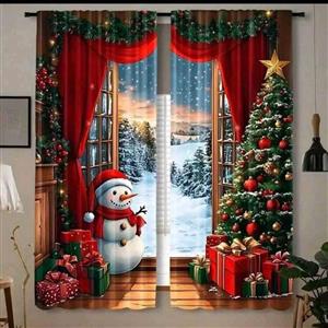 Christmas curtains