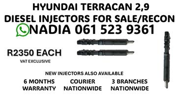 HYUNDAI TERRACAN INJECTORS FOR SALE ON SERVICE EXCHANGE OR RECON 