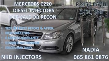 DIESEL INJECTORS FOR SALE FOR MERCEDES C220 DELPHI