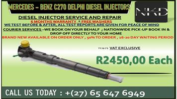 Merc. C270 Delphi Diesel Injectors